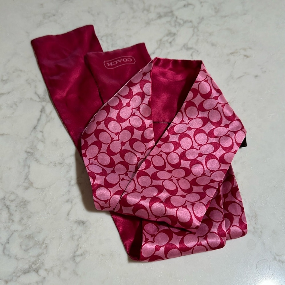 Coach silk scarf
